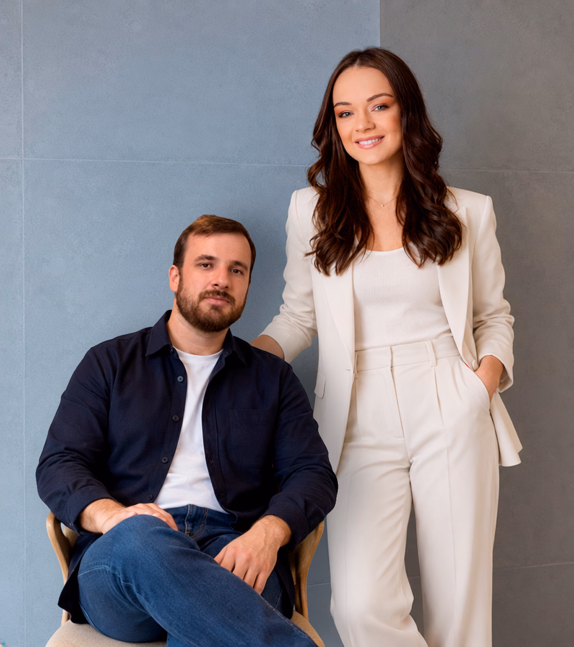 Rodrigo Beckmann and Johanna Goulart, founders of First Answer