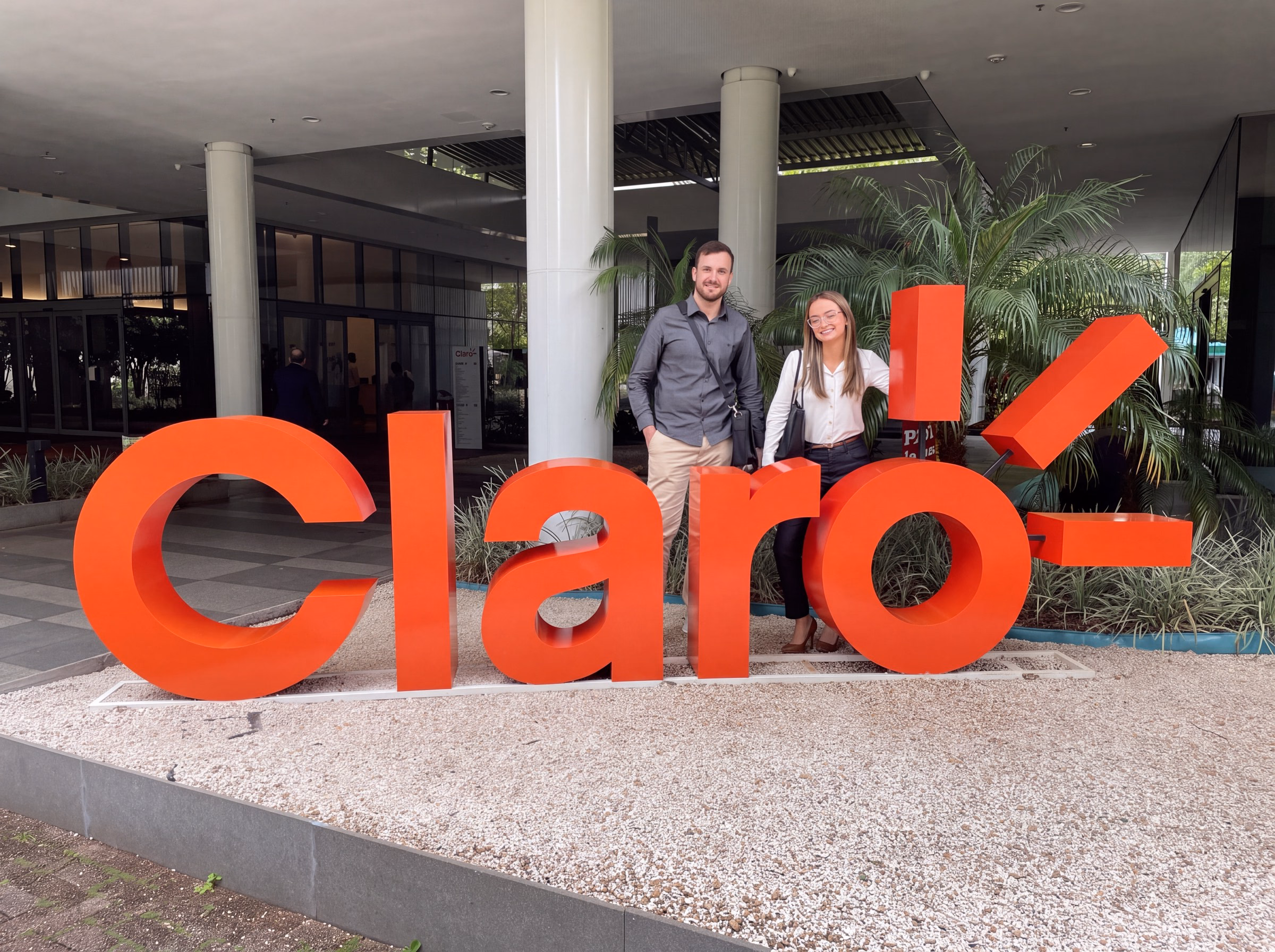 First Answer team visiting Claro