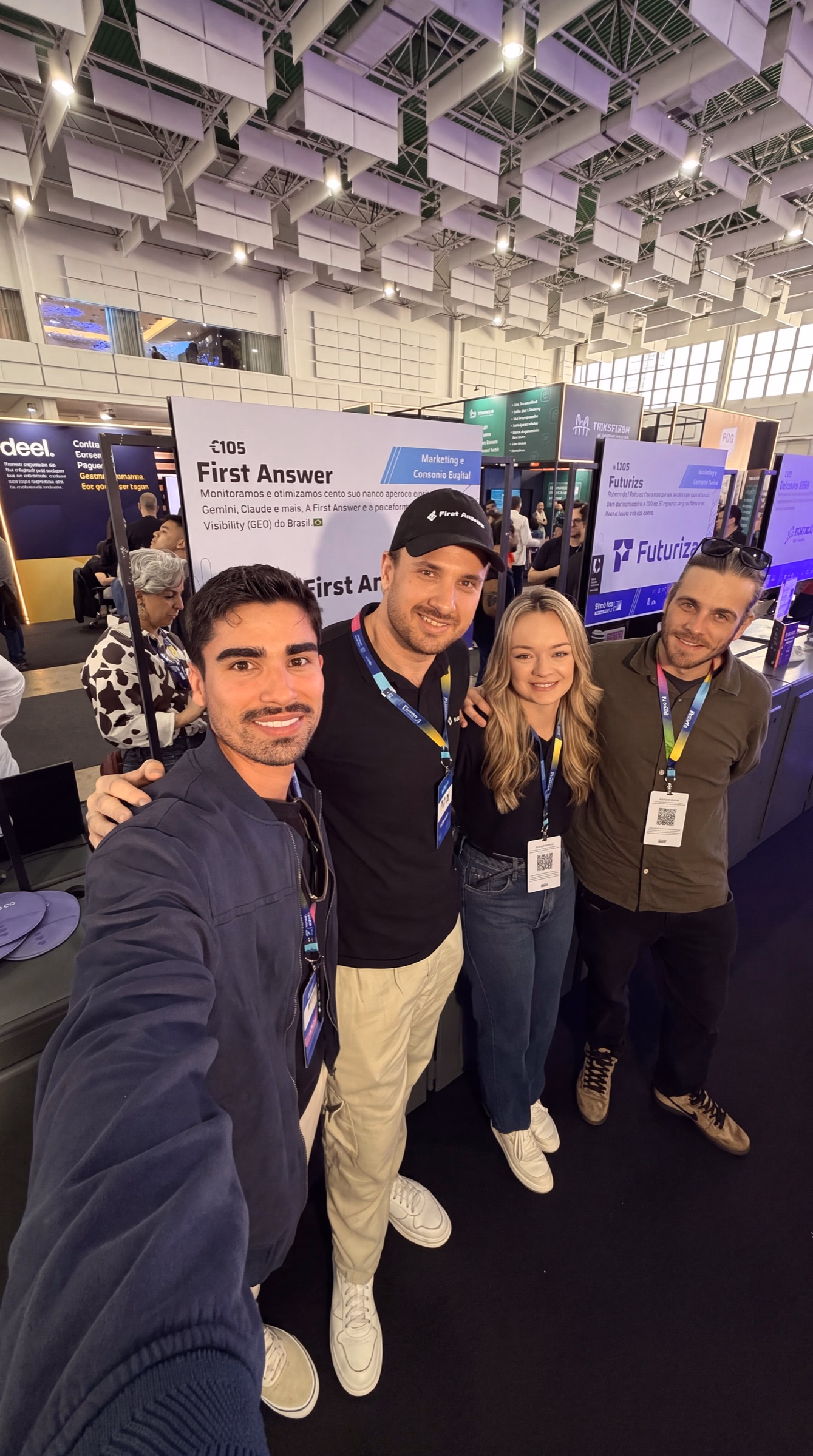 First Answer team at an event booth